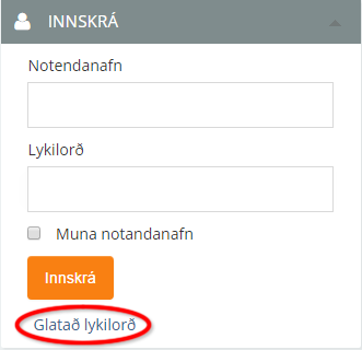 Glatað lykilorð