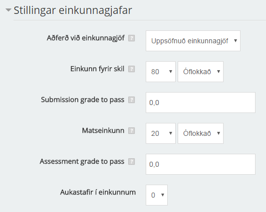 stillingar-einkunnagjafar