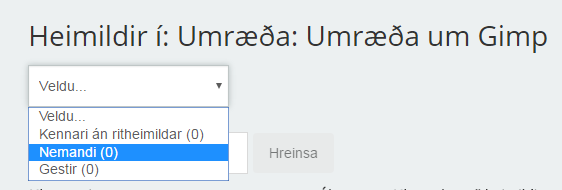 nemendur meta innlegg samnemenda