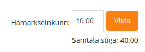 Hámarkseinkunn prófs