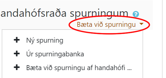 ný spurning