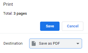 save as pdf