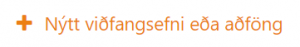 nýtt viðfangsefni